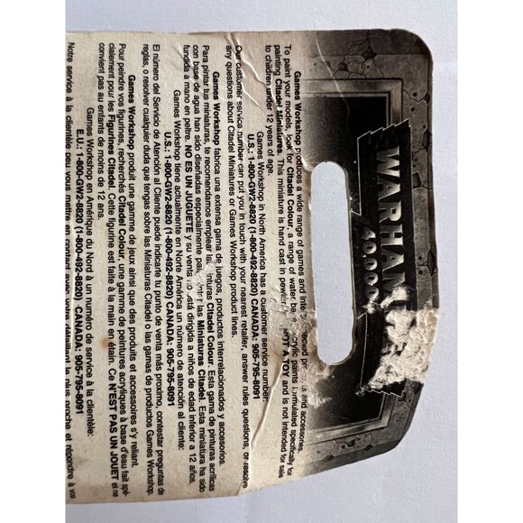 Warhammer 40k Chaos Marine Icon Bearer Citadel ©2000 Games Workshop SEALED - Picture 5 of 6